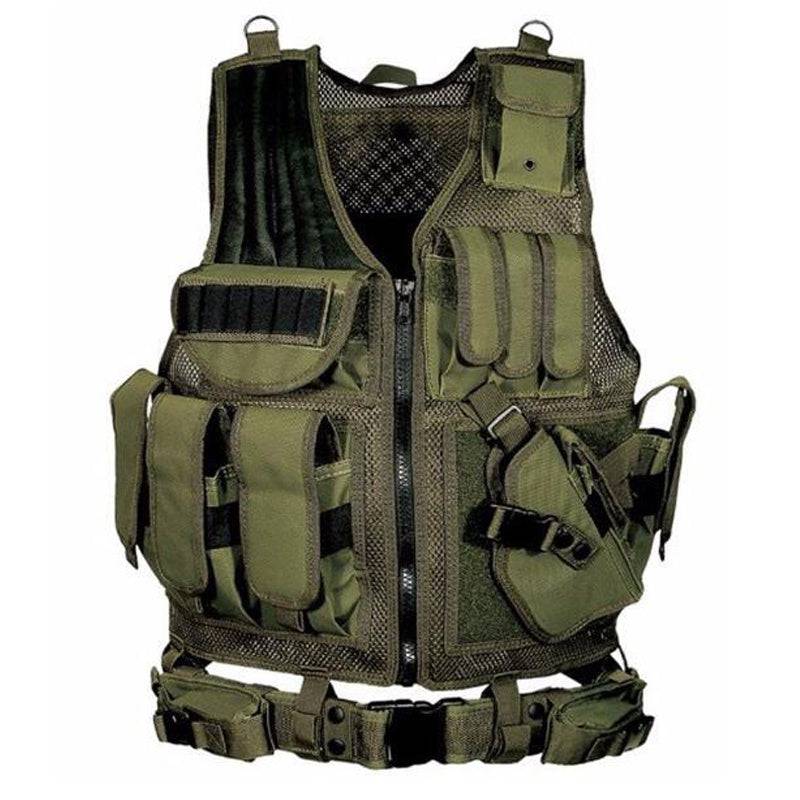 Tactical Vest Military Combat Army Armor Vests Molle Airsoft Plate Carrier Swat Vest Outdoor Hunting Fishing CS Training Vest - YLORESHOP