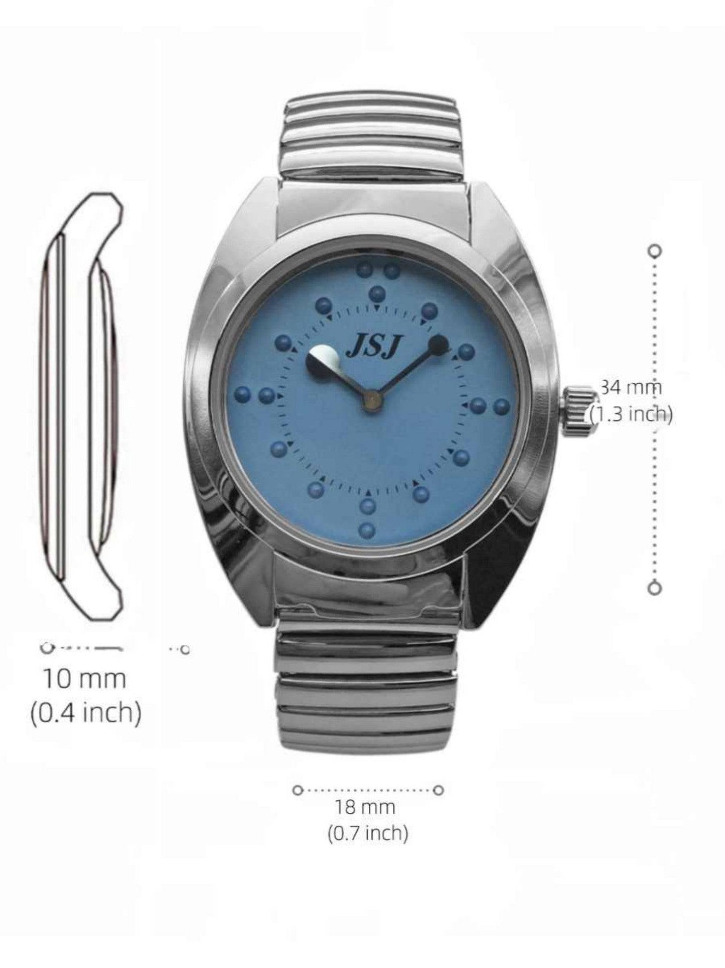 Blind Touch Flip Watch Round - YLORESHOP