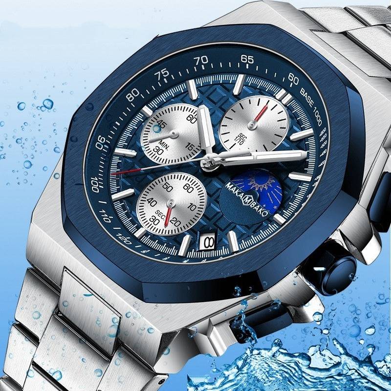 Sun Moon Star Multi-function Waterproof Watch Men - YLORESHOP