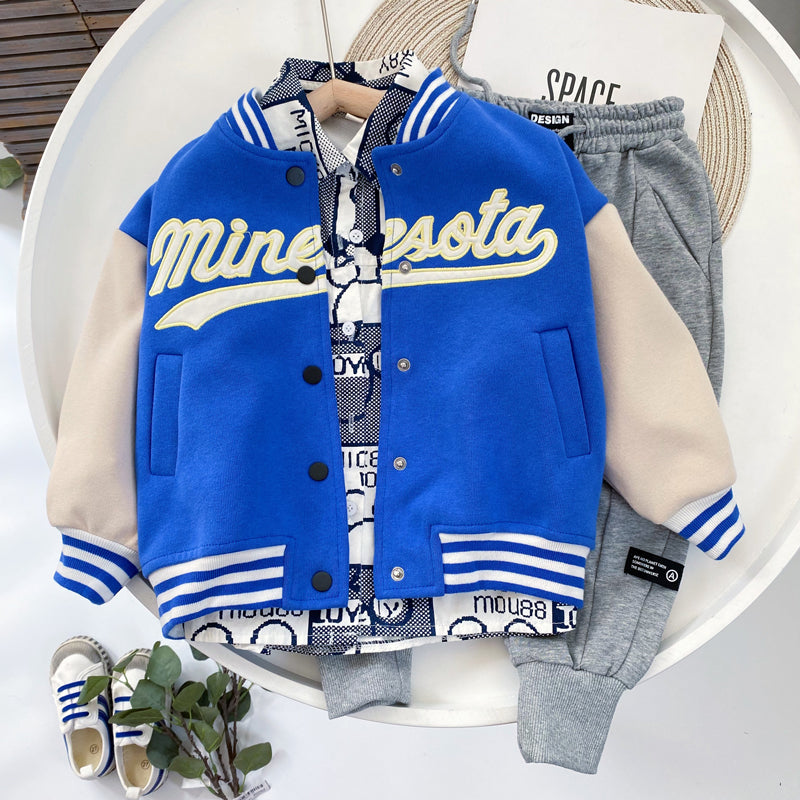 Children's clothing, boys' baseball jacket - YLORESHOP
