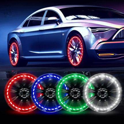 Hot Wheels colorati con luci lampeggianti e luci decorative