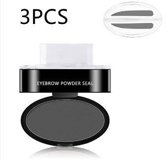 Eyebrow Powder Stamp Tint Stencil Kit Cosmetics Professional Makeup Waterproof Eye Brow Stamp Lift Eyebrow Enhancers Stencil Kit - YLORESHOP