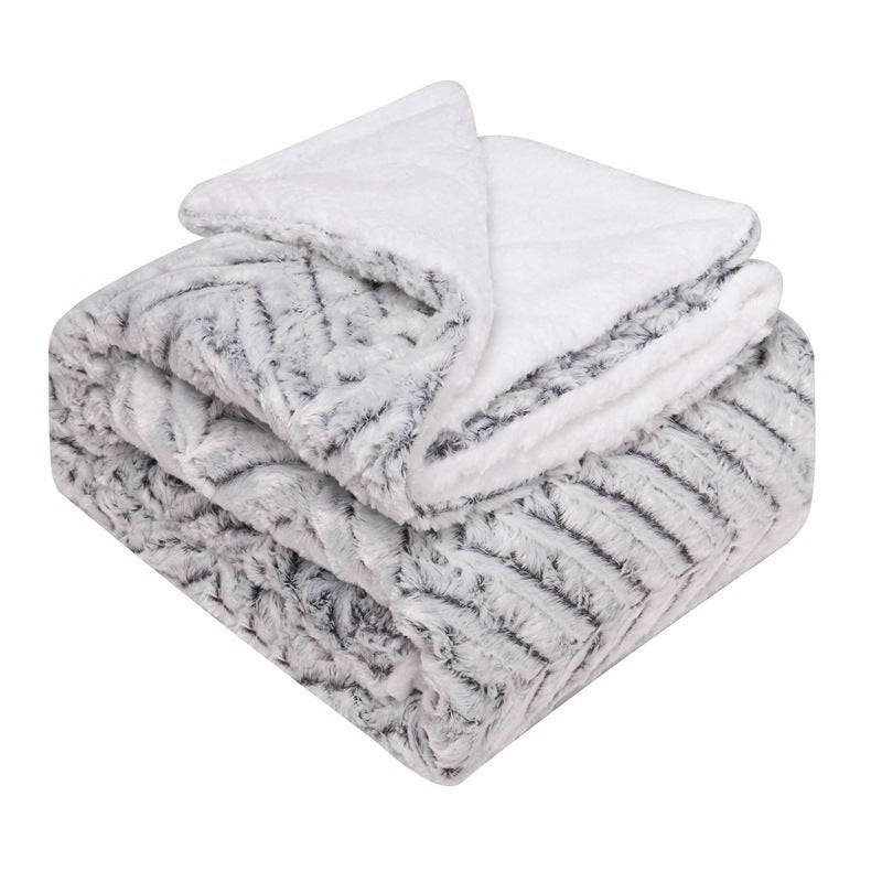 Thickened Flannel Lamb Wool Composite Double Blanket Leisure Blanket Gift Blanket - YLORESHOP