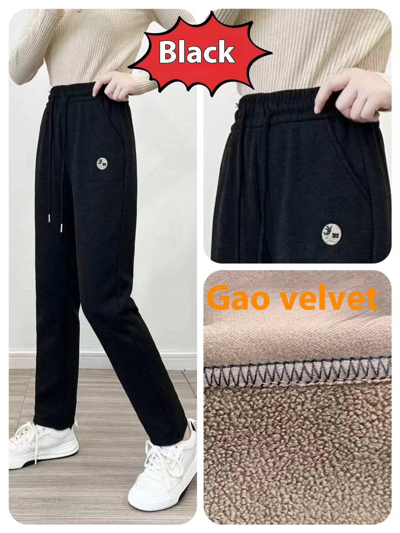 Pantaloni casual larghi Pantaloni dritti a vita alta da donna