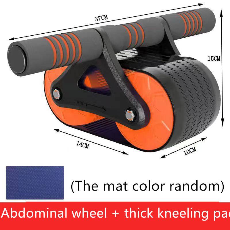 Double Wheel Abdominal Exerciser Women Men Automatic Rebound Ab Wheel Roller Waist Trainer Gym Sports Home Exercise Devices - YLORESHOP