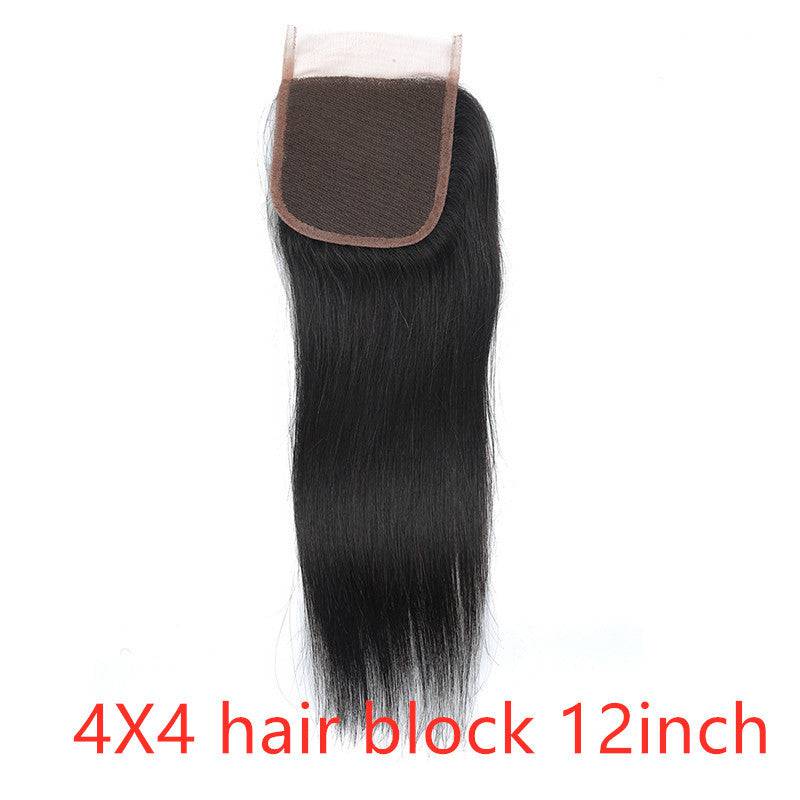 Real human hair straight wave human hair hair curtain natural color wig hair extension - YLORESHOP