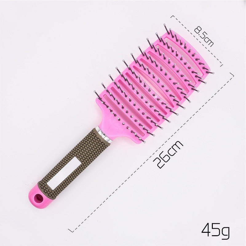 Hairbrush Anti Klit Brushy Haarborstel Women Detangler Hair Brush Bristle Nylon Scalp Massage  Teaser Hair Brush Comb - YLORESHOP