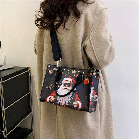 Santa Claus Printed Tote