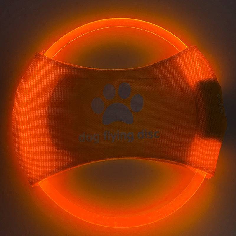 Dischi volanti per cani Luce incandescente LED LuminosoTrainning Giocattoli interattivi Gioco Dischi volanti Giocattolo per cani Accessori per cani Prodotti per animali domestici