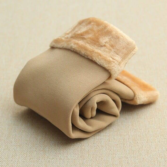 Autumn and winter socks men and women wild tube socks imitation nylon floor socks plus velvet thick snow socks - YLORESHOP