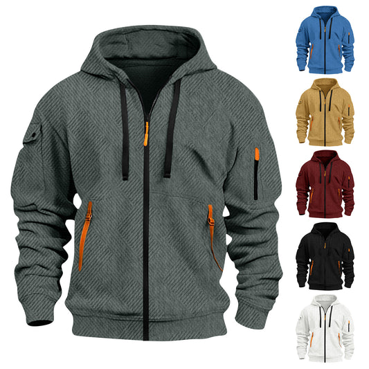 Outerwear Pocket Decorated Sporty Casual Hoodie For Men - YLORESHOP