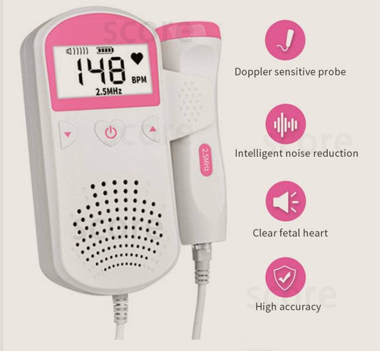 Fetal Heart Rate Monitor Home Pregnancy Baby Fetal Sound Heart Rate Detector - YLORESHOP