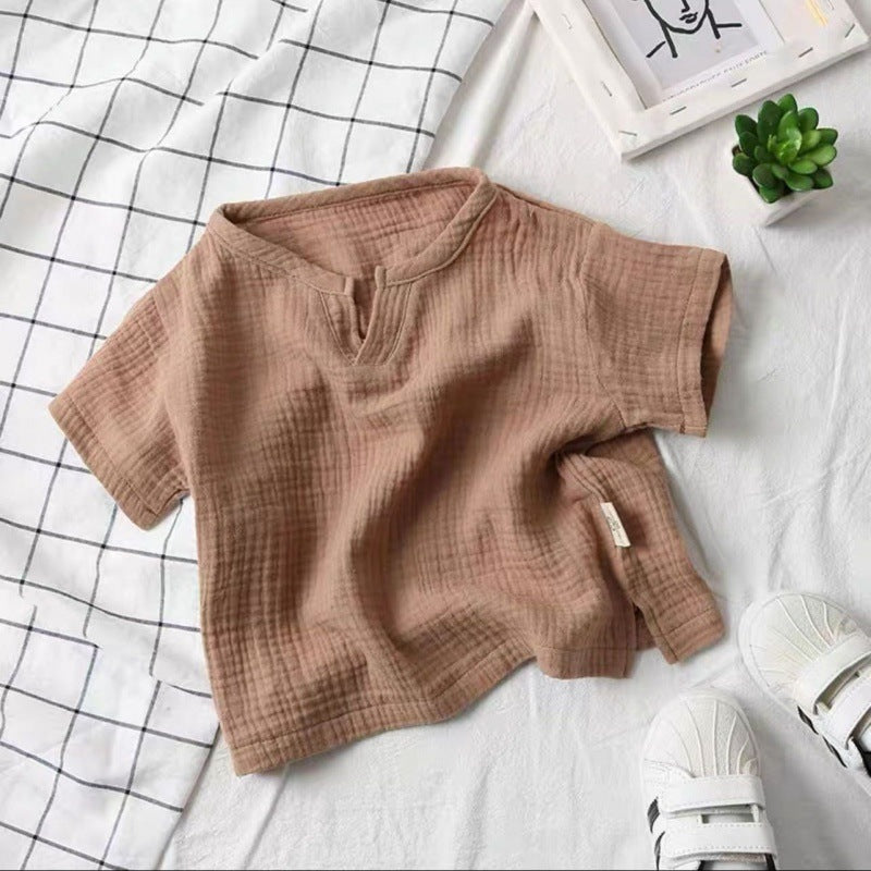 Fashion Babies' Short-sleeved Blouse Children - YLORESHOP