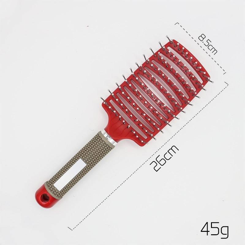 Hairbrush Anti Klit Brushy Haarborstel Women Detangler Hair Brush Bristle Nylon Scalp Massage  Teaser Hair Brush Comb - YLORESHOP