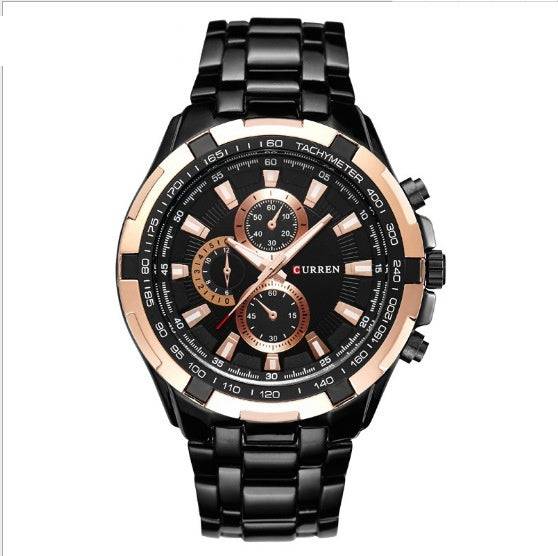 Men's Watch Business Steel Belt Quartz Watch - YLORESHOP