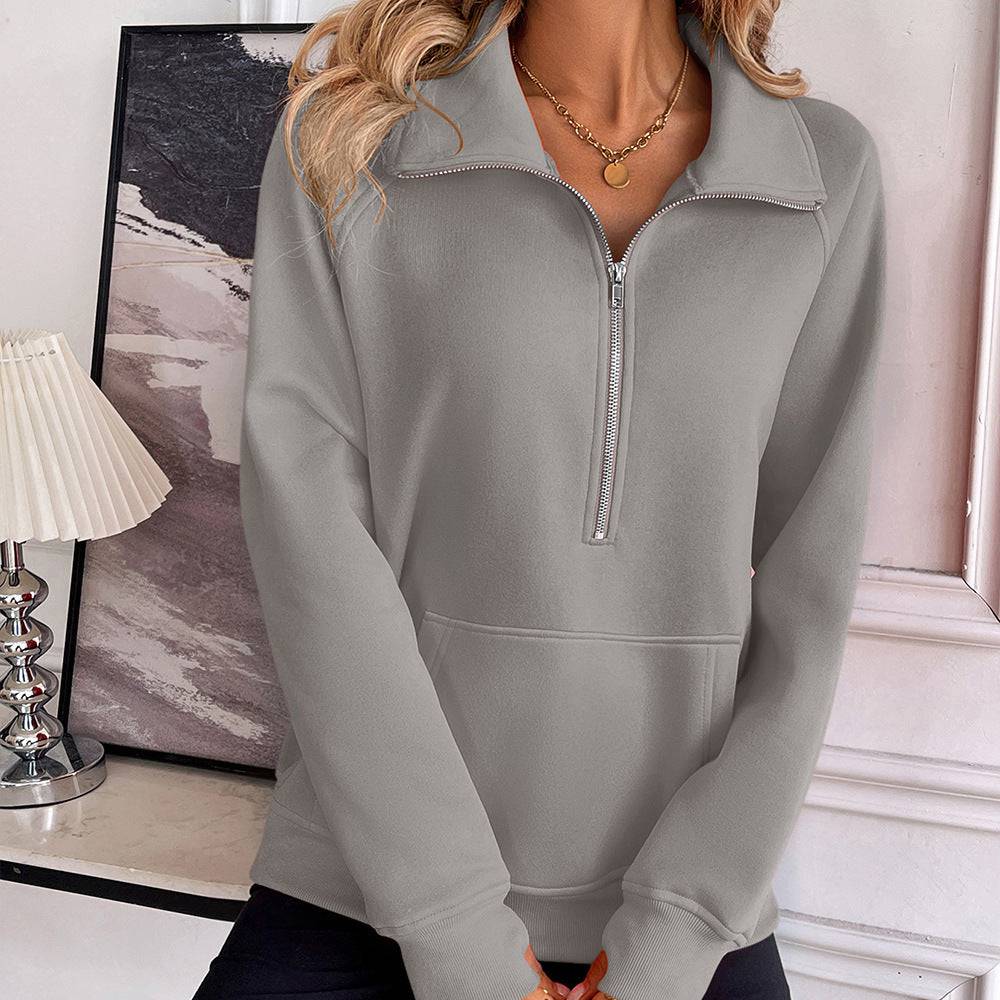 European And American Loose Pullover Long Sleeve Casual Sweatshirt - YLORESHOP