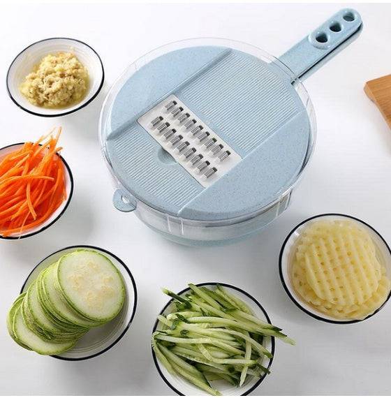 8 In 1 Mandoline Slicer Vegetable Slicer Potato Peeler Carrot Onion Grater With Strainer Vegetable Cutter Kitchen Accessories - YLORESHOP