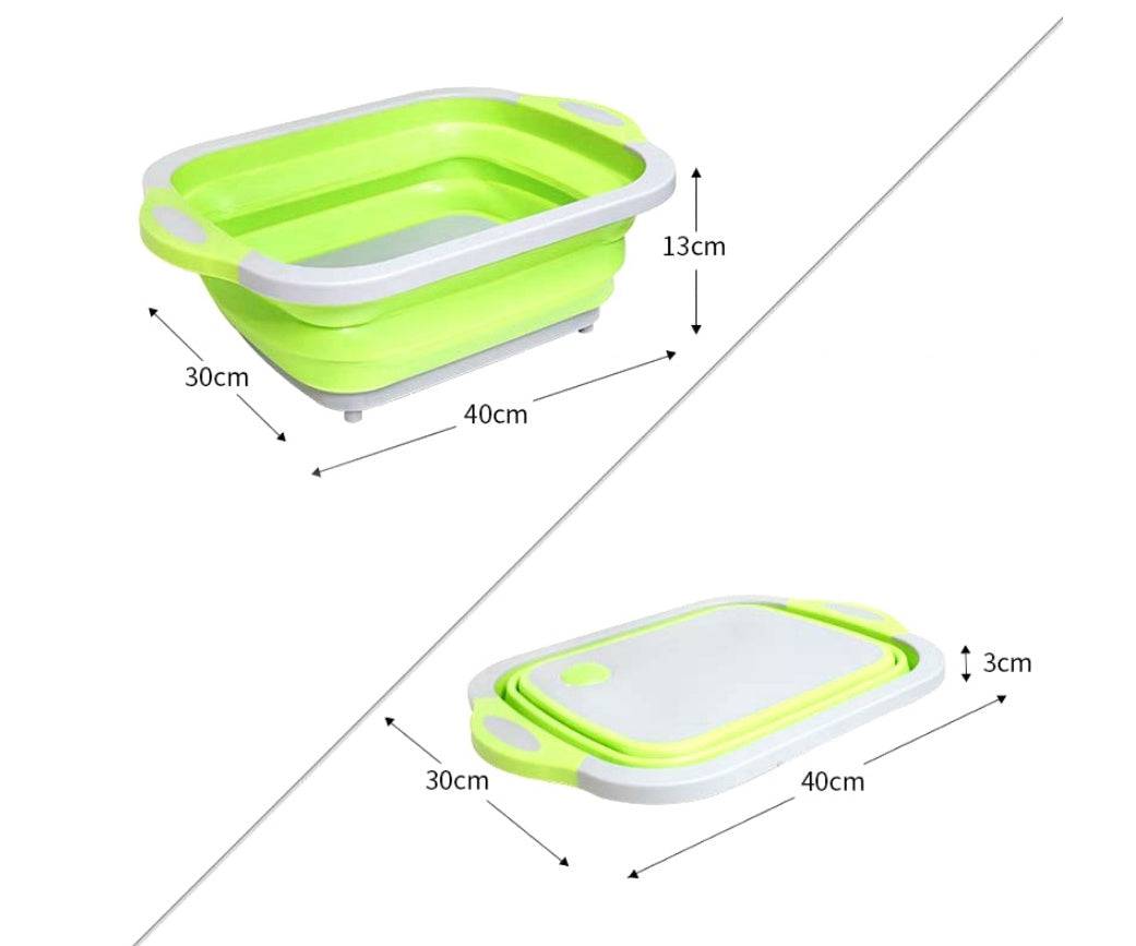 Folding Vegetable Board Household  Multifunctional Anvil Board Washing Basket - YLORESHOP