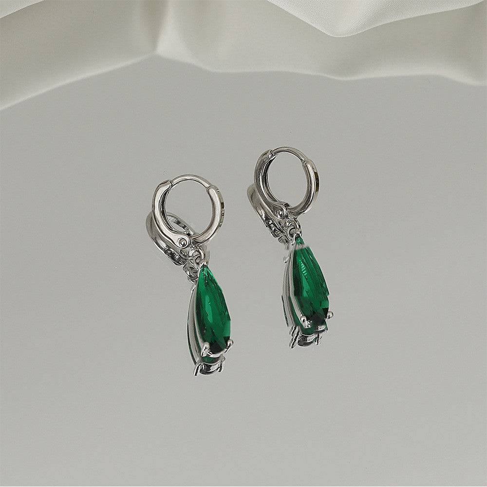 Emerald Horse Eye Zircon Earrings Pendant For Women - YLORESHOP