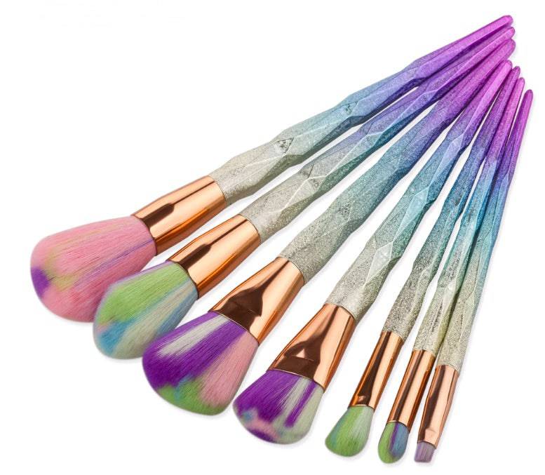 7 makeup brushes, makeup tools, diamond makeup brush foundation brush - YLORESHOP