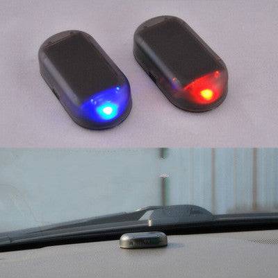 Solar simulation anti-theft warning light