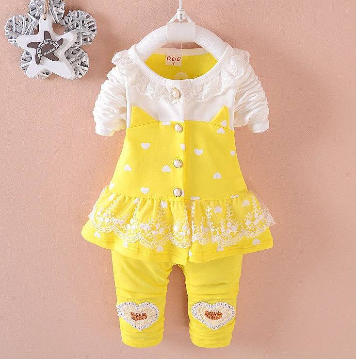 BibiCola Baby Girls Clothing Sets Toddle Tracksuits Kids Tops   Pants 2pcs Tracksuits Kids Girls Clothes Baby Girl Clothes Set - YLORESHOP