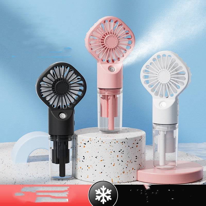 Strong Power Spray Humidification Small Mist Fan Humidification Usb Charging Portable Fan Icy And Refreshing Fan Water Supplement - YLORESHOP