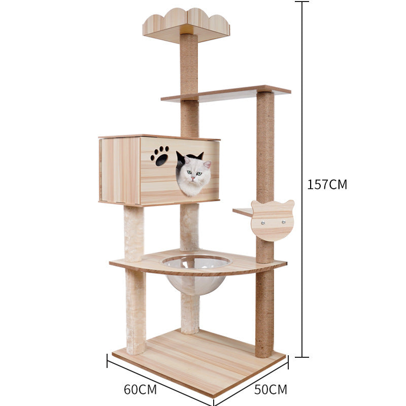 Cat Crawl Nest Scratching Board Forniture per alberi Capsula spaziale per giocattoli per animali domestici