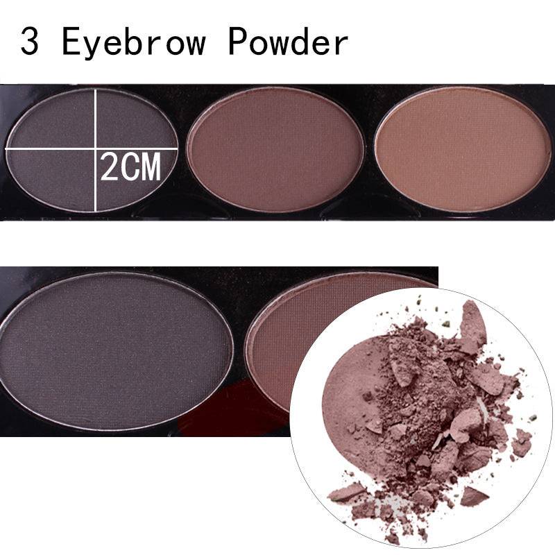 MISS ROSE 144 color 3 color 3 Color Eyeshadow blush eyebrow makeup makeup makeup kit special wholesale - YLORESHOP