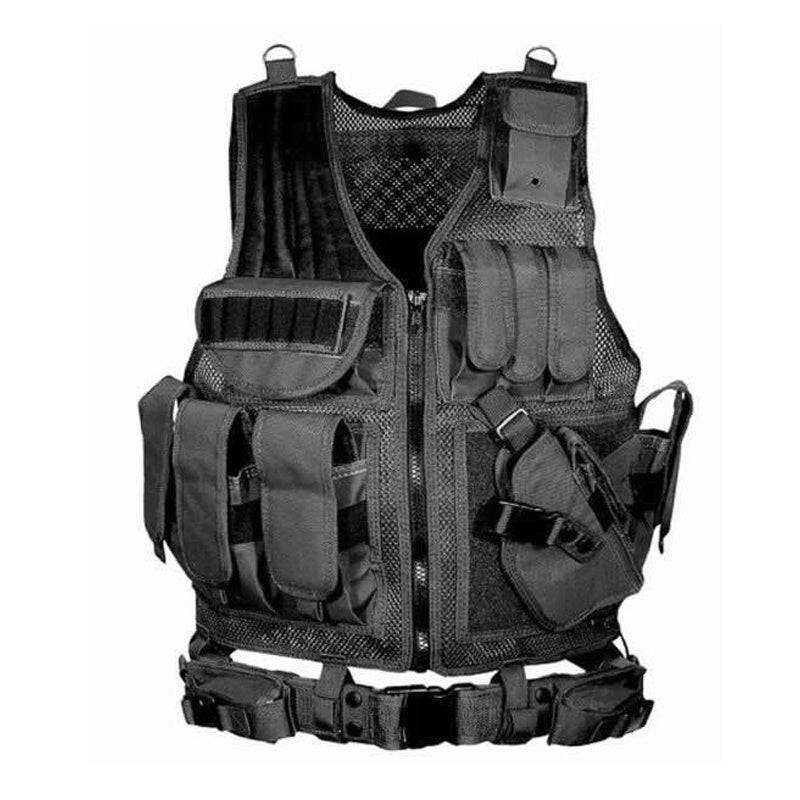 Tactical Vest Military Combat Army Armor Vests Molle Airsoft Plate Carrier Swat Vest Outdoor Hunting Fishing CS Training Vest - YLORESHOP