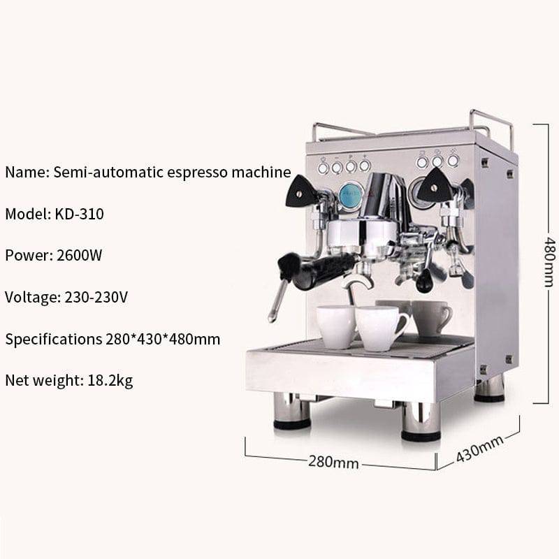 Macchina per caffè espresso semiautomatica completa per uso domestico e aziendale