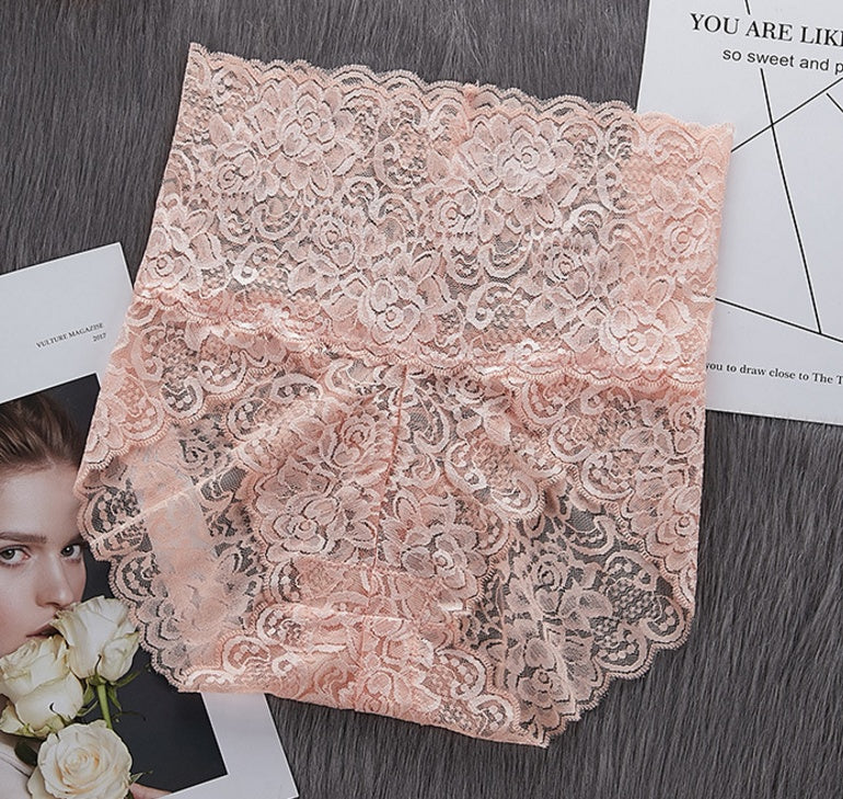 High Waist Lace Underwear Woman Panties - YLORESHOP