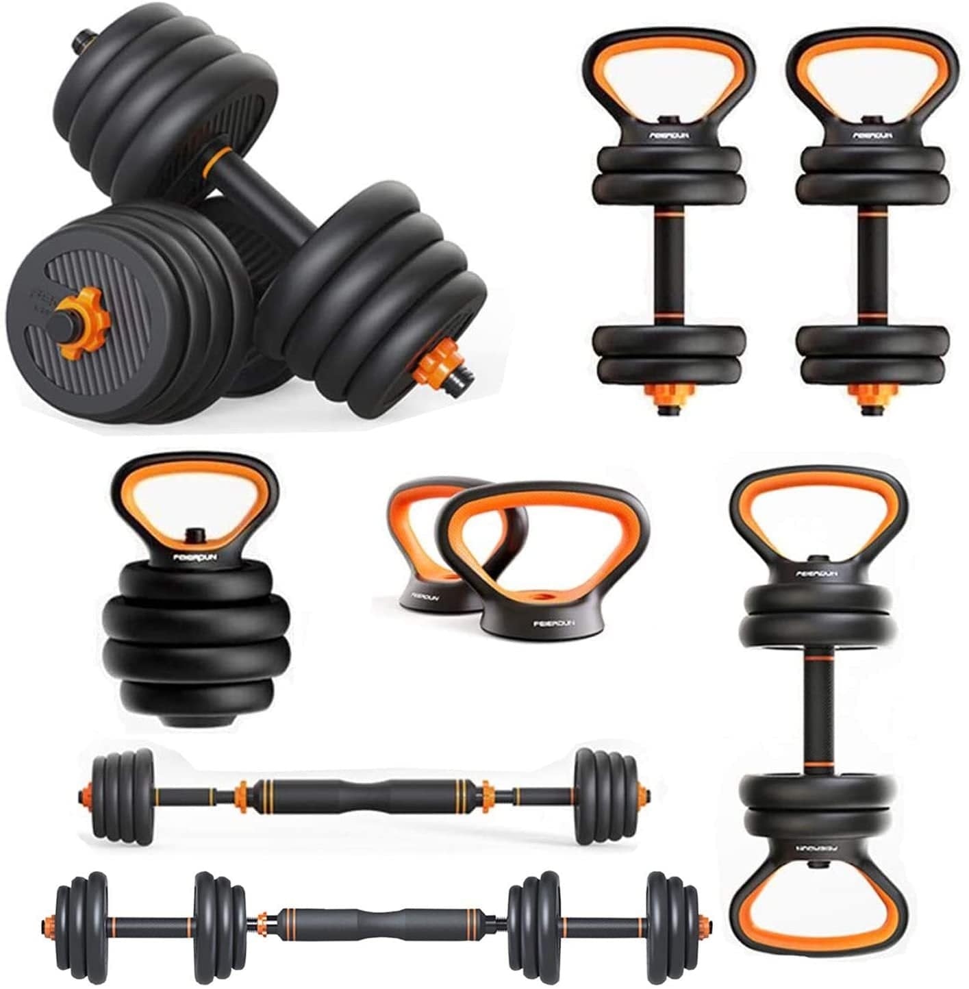 Dumbbells Kettlebells, Barbells Multifunctional Combination Six In One - YLORESHOP