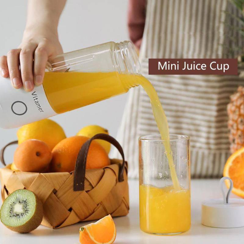 350ml Portable Blender Juicer Electric USB Rechargeable Mixer Smoothie Slushy Cup Juice Blender Bottle USB Charging Kitchen Gadgets - YLORESHOP