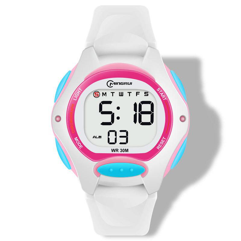 Electronic Watch Girls' Sports Waterproof Luminous Alarm Clock Exam - YLORESHOP