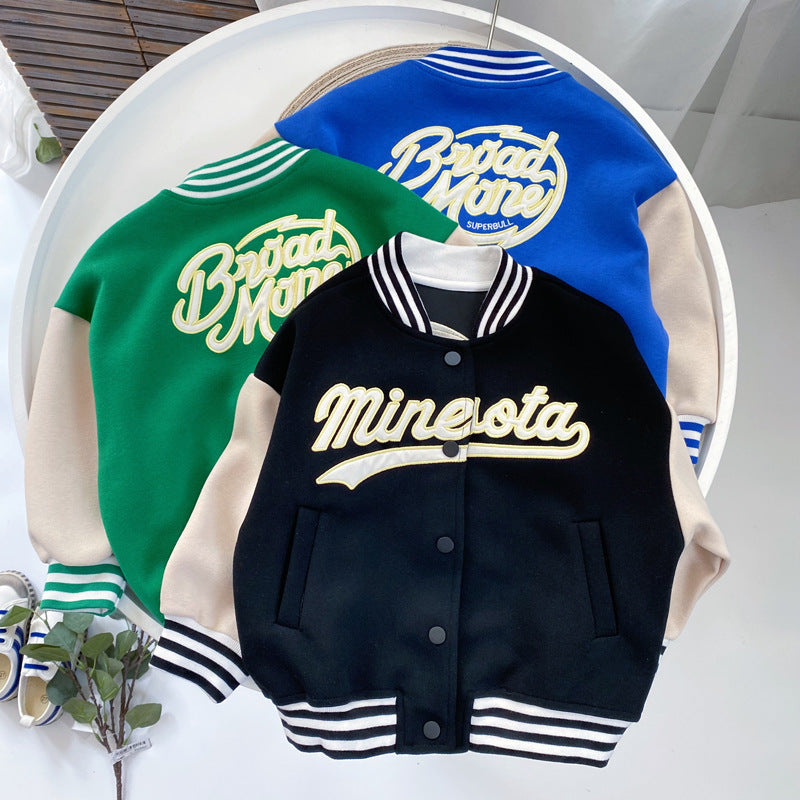 Children's clothing, boys' baseball jacket - YLORESHOP