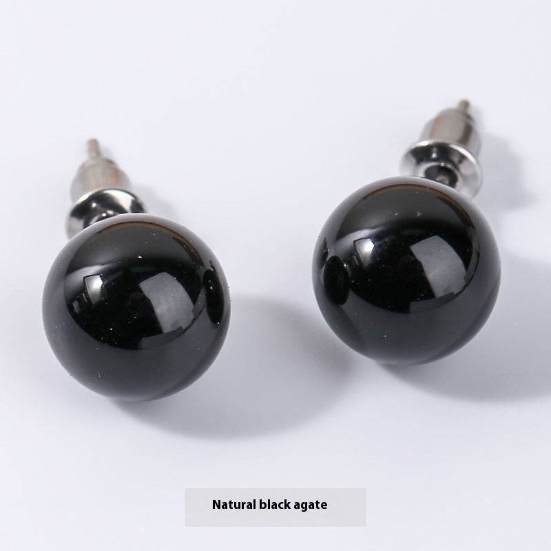 Natural Red Agate Temperamental Minority Stud Sense Earrings Wholesale - YLORESHOP