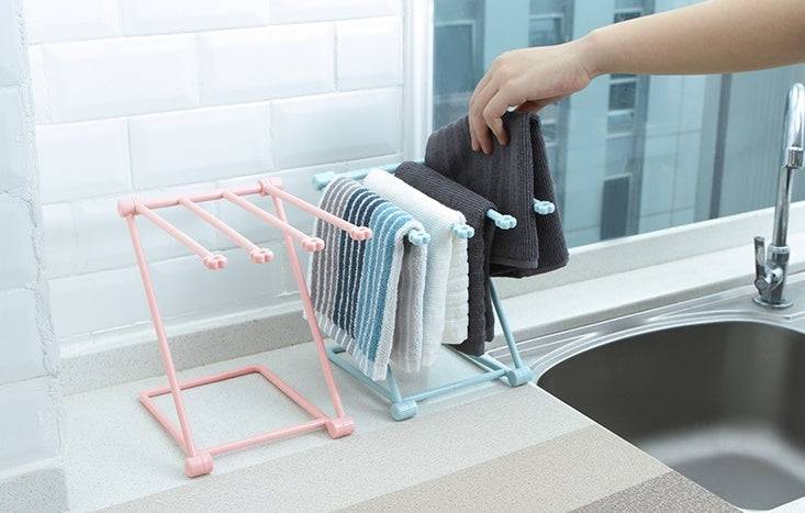 Foldable Dishcloth Shelf Kitchen Accessories Gadget Organizer - YLORESHOP