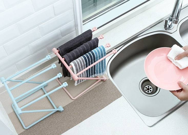 Foldable Dishcloth Shelf Kitchen Accessories Gadget Organizer - YLORESHOP