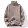 Autumn And Winter Thickened Mink-like Wool Korean Style Trendy Solid Color Casual Turtleneck Knitwear Sweater - YLORESHOP