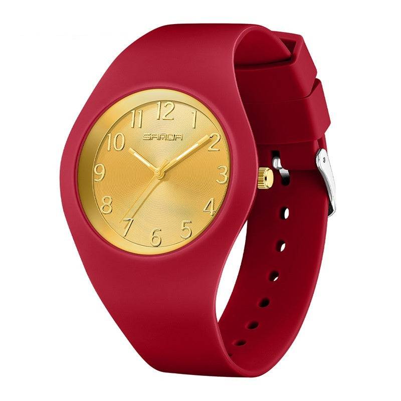 Student Thin And Light Silicone Strap Waterproof Simple Fashion Electronic Watch - YLORESHOP