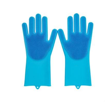 Silicone Heat-resistant Cleaning Brush Scrubbing Gloves - YLORESHOP