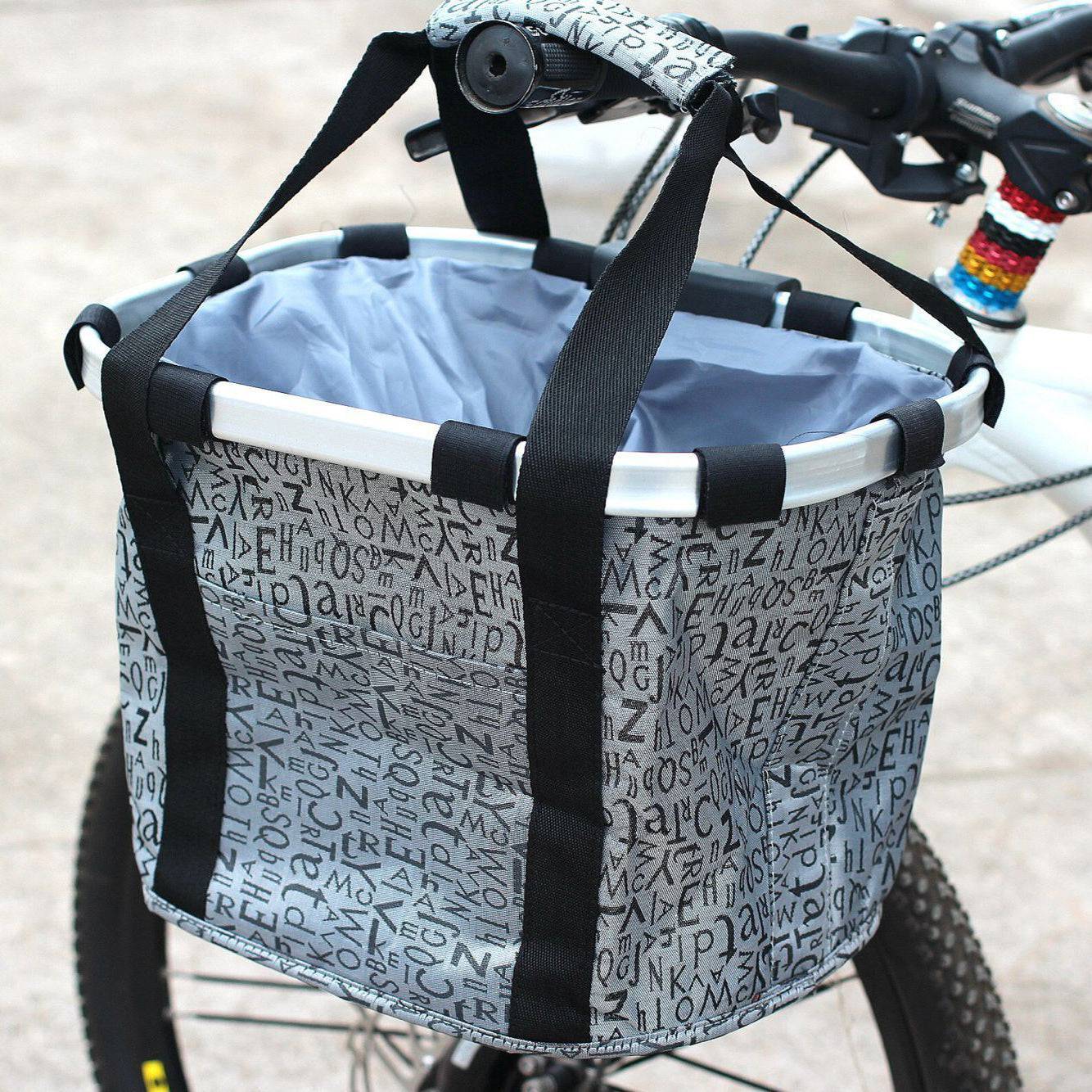 Bicycle Mountain Bike Front Bag Folding Basket  S41 46 Quick Release Front Bag - YLORESHOP