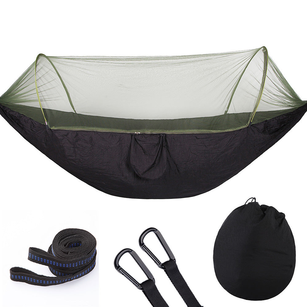 Fully Automatic Quick Opening Hammock With Mosquito Net - YLORESHOP