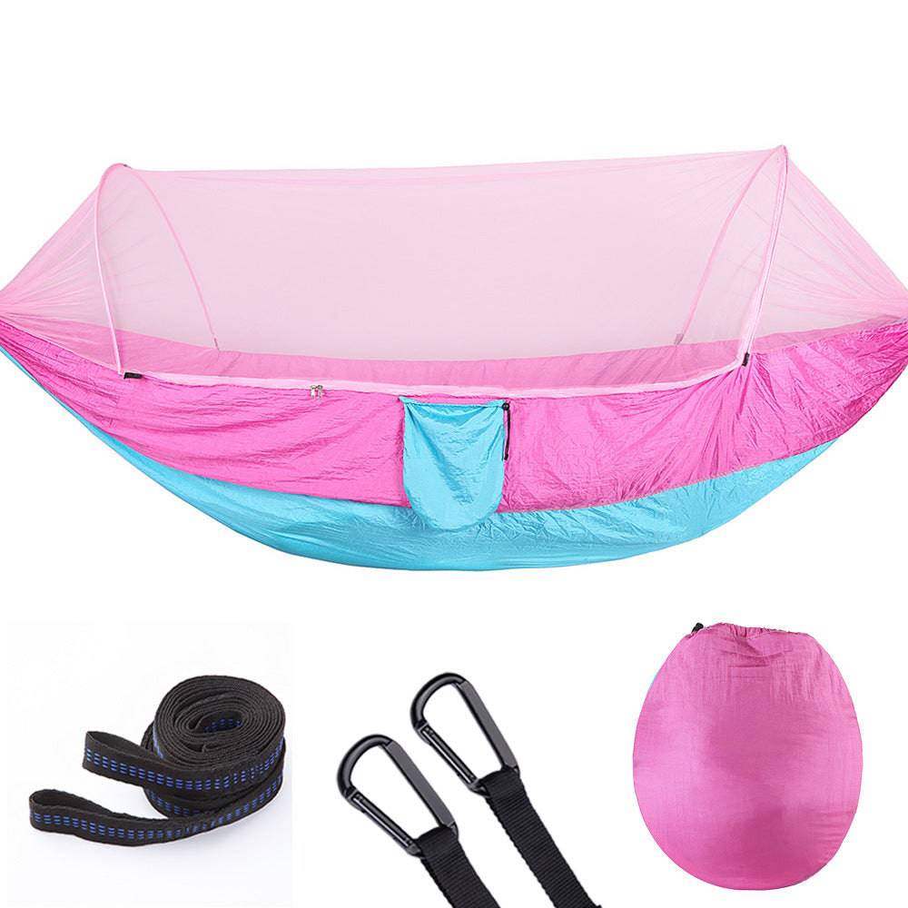 Fully Automatic Quick Opening Hammock With Mosquito Net - YLORESHOP