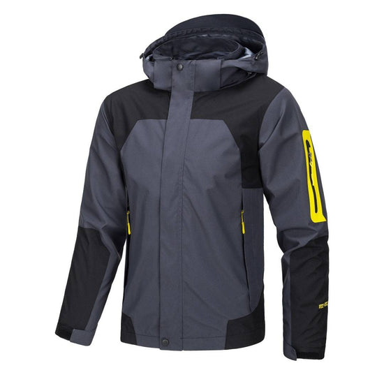 Shell Jacket Men's Jacket Thin Outdoor Windproof Waterproof Hooded Coat - YLORESHOP