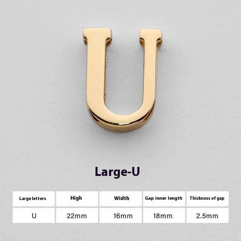 U Perforated 26 English Letters Hardware Accessories - YLORESHOP