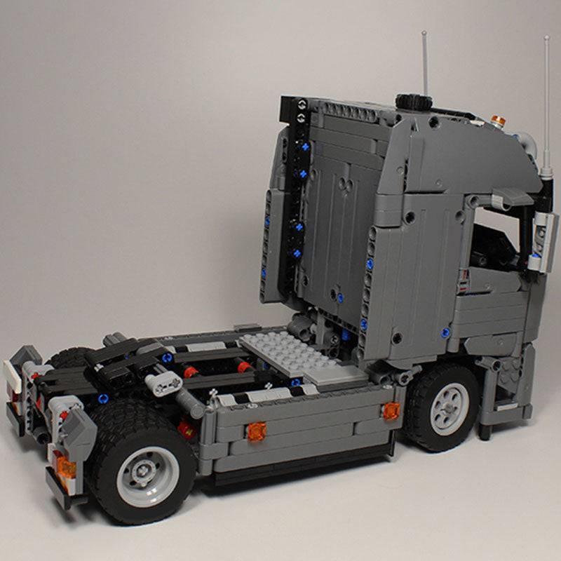 Truck Trailer Building Block Model Toy