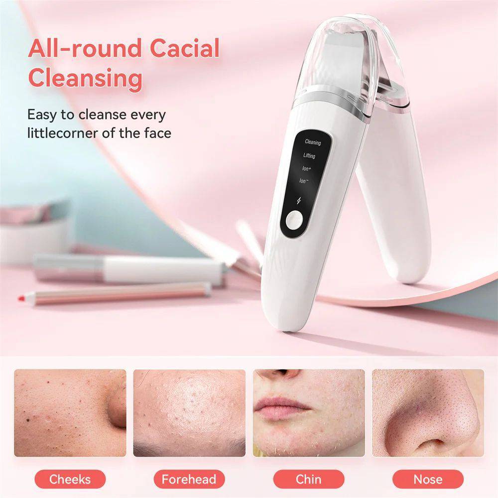 Skin Scrubber Face Spatula Facial Skin Exfoliator Scraper And Blackhead Remover Pore Cleaner With Face Lifting Deep Cleansing Face Lifting Machine For Blackhead Extractor - YLORESHOP