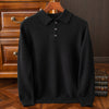 Machine Washable Autumn And Winter Men's Wool Sweater Loose Turn-down Collar